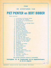 Verso de Piet Pienter en Bert Bibber -30a76- Warwinkel in de war