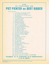 Verso de Piet Pienter en Bert Bibber -36a80- De erfenis van nonkel Bibber