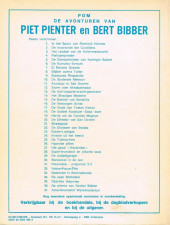 Verso de Piet Pienter en Bert Bibber -37a81- Atoombrandstof Warwinkelarium