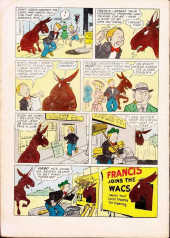 Verso de Four Color Comics (2e série - Dell - 1942) -579- Francis, the Famous Talking Mule