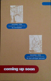 Verso de Pleasantly disturbed -1- Issue one