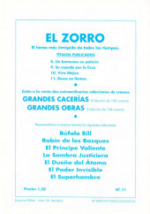Verso de Zorro (El) -11- Reses en llamas