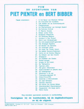 Verso de Piet Pienter en Bert Bibber -28a84- Superbrandstof en pikante saus