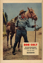 Verso de Bob Colt (1950) -1- Introducing Bob Colt