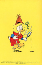 Verso de Mickey Parade -1- Sherlock Donald