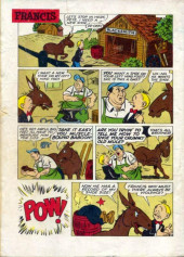 Verso de Four Color Comics (2e série - Dell - 1942) -655- Francis, the Famous Talking Mule