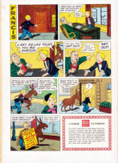 Verso de Four Color Comics (2e série - Dell - 1942) -710- Francis, the Famous Talking Mule