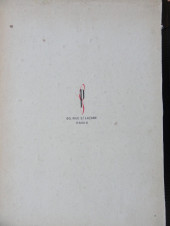 Verso de (AUT) Sabran -1943- Glorieux Souvenirs