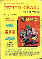 Verso de Pepito (1re Série - SAGE) -83- Ventempoupe fait fortune