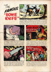 Verso de Four Color Comics (2e série - Dell - 1942) -893- Jim Bowie