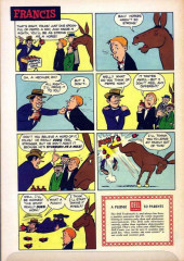 Verso de Four Color Comics (2e série - Dell - 1942) -906- Francis, the Famous Talking Mule