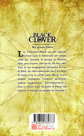 Verso de Black Clover -20- Ma raison d'être