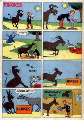 Verso de Four Color Comics (2e série - Dell - 1942) -991- Francis, the Famous Talking Mule