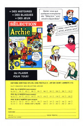 Verso de Les copains et copines d'Archie (Éditions Héritage) -3- Zone des clones