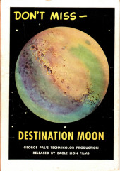 Verso de Fawcett Movie Comic (1949/50) -3- Destination Moon