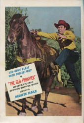 Verso de Fawcett Movie Comic (1949/50) -9- The Old Frontier