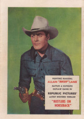 Verso de Fawcett Movie Comic (1949/50) -12- Rustlers on Horseback