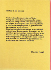 Verso de Tintin - Pastiches, parodies & pirates - Tintin et les avions