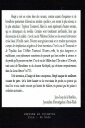 Verso de (AUT) Hergé -113- Hergé & Le Mythe du savant fou