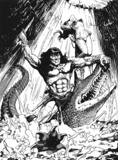 Verso de The savage Sword of Conan The Barbarian (1974) -170- (sans titre)