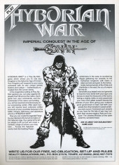 Verso de The savage Sword of Conan The Barbarian (1974) -174- (sans titre)