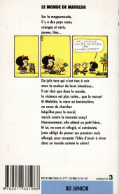 Verso de Mafalda -5Poche- Le monde de Mafalda
