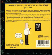 Verso de Dilbert (en anglais, Andrews McMeel Publishing) -1- Always postpone meetings with time-wasting morons
