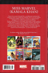 Verso de Marvel Comics : Le meilleur des Super-Héros - La collection (Hachette) -98- Miss Marvel (Kamala Khan)