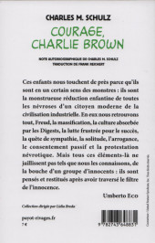 Verso de Charlie Brown (Rivages) -402a19- Courage, Charlie Brown