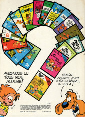 Verso de Boule et Bill -18a1981/11- Bill est maboul