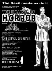 Verso de The haunt of Horror (1974) -1- His Own Kind