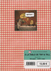 Verso de tiny & Tall -2- À la table de Tiny & Tall