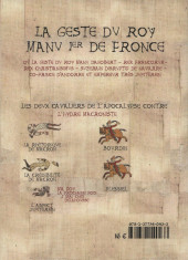 Verso de Les belles Tapisseries autogérées - La Geste du Roy Manu 1er de Fronce