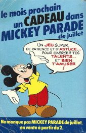 Verso de Mickey Parade -78- Picsou plonge!