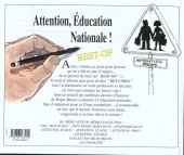 Verso de Attention, ... -HS- Attention, Education Nationale ! - Best-of