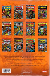Verso de Marvel Two-in-One (L'intégrale) -1- La Chose et l'incroyable Hulk - 1973-1975
