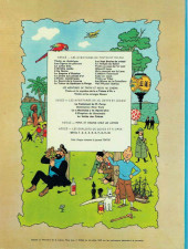 Verso de Tintin (Historique) -4B38- Les cigares du pharaon