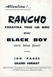 Verso de Fantasia (1re série - SER puis Edi Europ) -37- Black Boy : La course contre la mort - 2