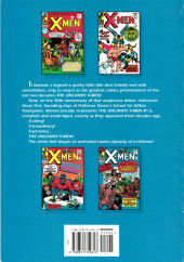 Verso de The uncanny X-Men Masterworks (1993) -1- The Uncanny X-Men Masterworks Volume 1