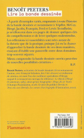 Verso de (AUT) Peeters, Benoît -c2010- Lire la bande dessinée