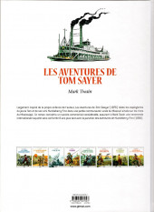 Verso de Les grands Classiques de la littérature en bande dessinée -38b2019- Les Aventures de Tom Sawyer
