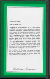 Verso de (DOC) Études et essais divers - Pour un neuvième art : la bande dessinée