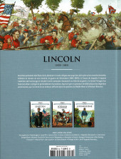 Verso de Les grands Personnages de l'Histoire en bandes dessinées -34- Lincoln