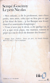 Verso de Le petit Nicolas - Tome 1Poche1