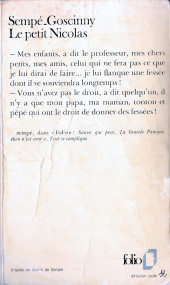 Verso de Le petit Nicolas - Tome 1Poche1