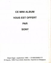 Verso de Le petit Spirou (Publicitaire) -Sony- recueil de gags 