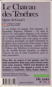 Verso de (AUT) Higgins, John -R- Le Château des Ténèbres