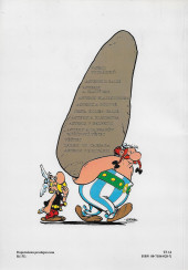 Verso de Astérix (en langues étrangères) -11Tchèque- Asterix v Britànii