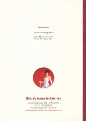 Verso de (Catalogues) Ventes aux enchères - Banque dessinée - Hôtel de ventes des casernes & Millon - Banque dessinée - Vente du dimanche 4 décembre 2016