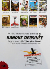 Verso de (Catalogues) Ventes aux enchères - Banque dessinée -13- Banque dessinée - 13ème vente - dimanche 21 juin 2009 - bruxelles salle laetitia